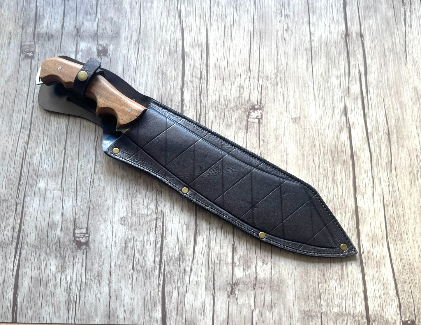 Pirate Machete, 12" Stainless Steel Blade, FullTang Wood Handle, 440mm, SS12-057