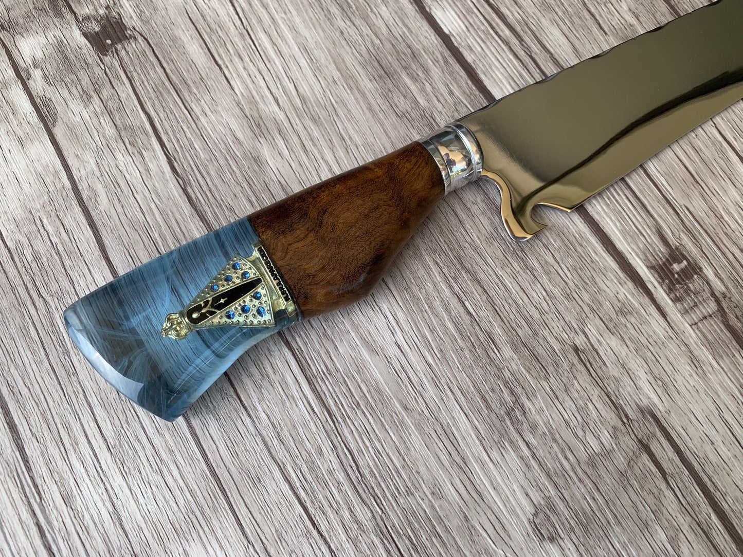 Picanha Knife N. Senhora Edition, 10" Stainless Steel Blade, Hybrid Handle, 390mm, SS10-014