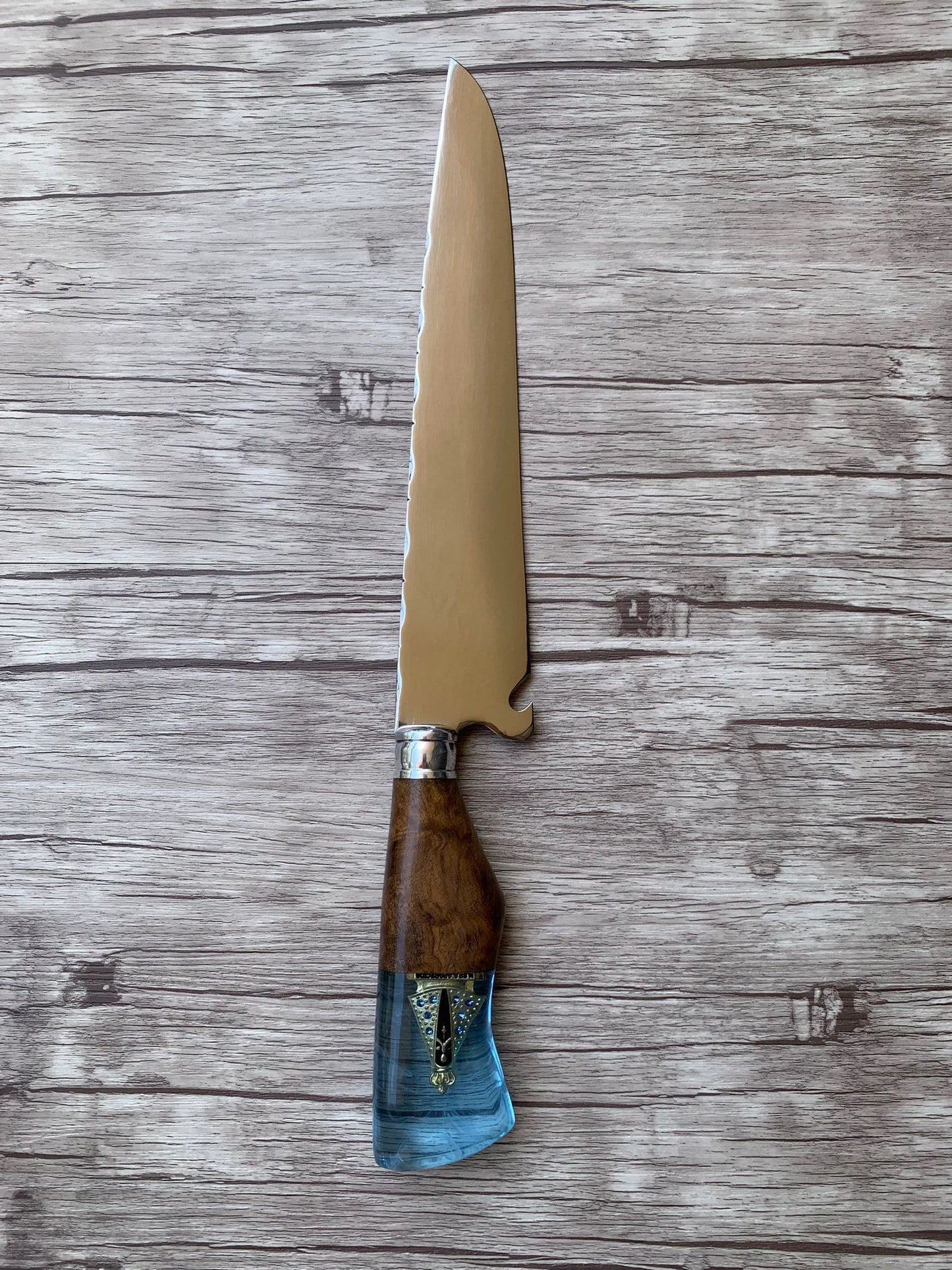 Picanha Knife N. Senhora Edition, 10" Stainless Steel Blade, Hybrid Handle, 390mm, SS10-014