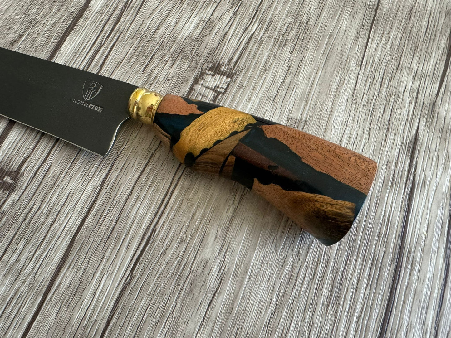 Japanese Knife, 8" Carbon Steel Blade, Hybrid Handle, 325mm, CS8-030B