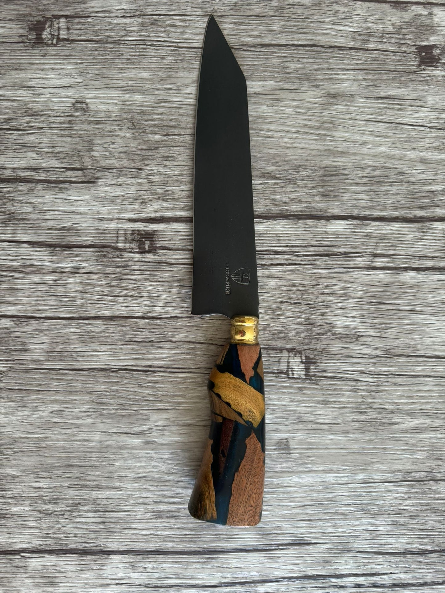 Japanese Knife, 8" Carbon Steel Blade, Hybrid Handle, 325mm, CS8-030B