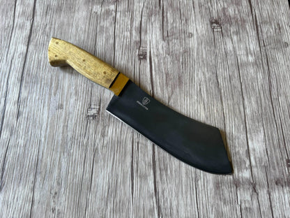 Cleaver knife, Carbon Steel Blade, FullTang Wood Handle, 290mm, CS65-042B