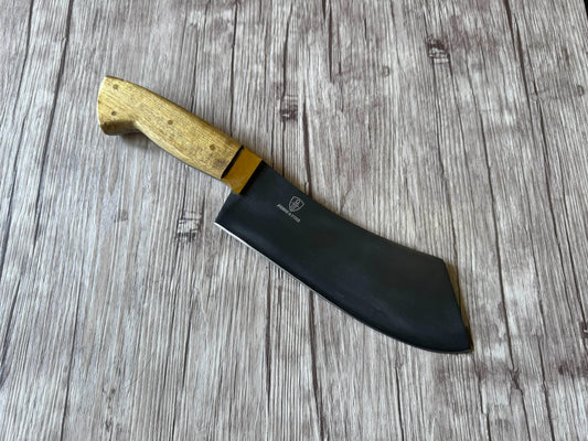 Cleaver knife, Carbon Steel Blade, FullTang Wood Handle, 290mm, CS65-042B