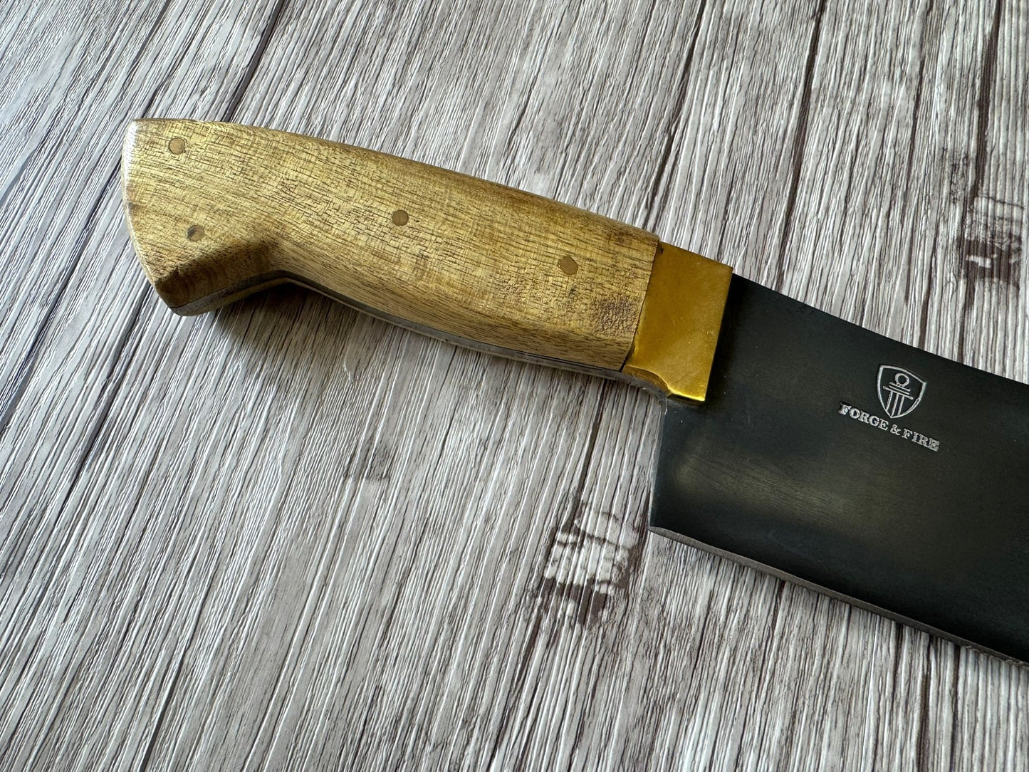 Cleaver knife, Carbon Steel Blade, FullTang Wood Handle, 290mm, CS65-042B