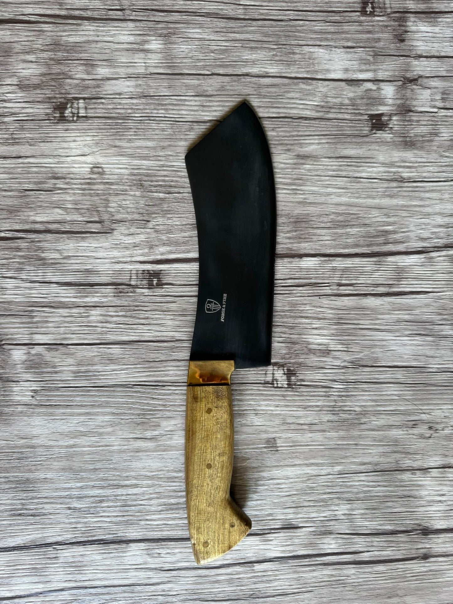 Cleaver knife, Carbon Steel Blade, FullTang Wood Handle, 290mm, CS65-042B