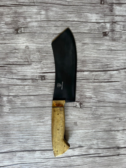 Cleaver knife, Carbon Steel Blade, FullTang Wood Handle, 290mm, CS65-042B