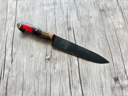 Sorocabano knife 8", Carbon steel blade, Hybrid Handle,  FullTang 304mm,  CS8-006
