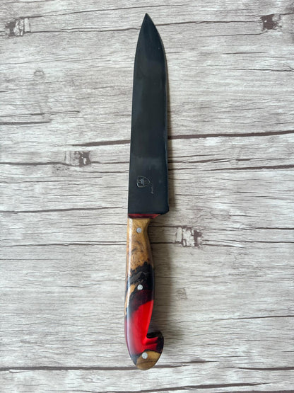 Sorocabano knife 8", Carbon steel blade, Hybrid Handle,  FullTang 304mm,  CS8-006