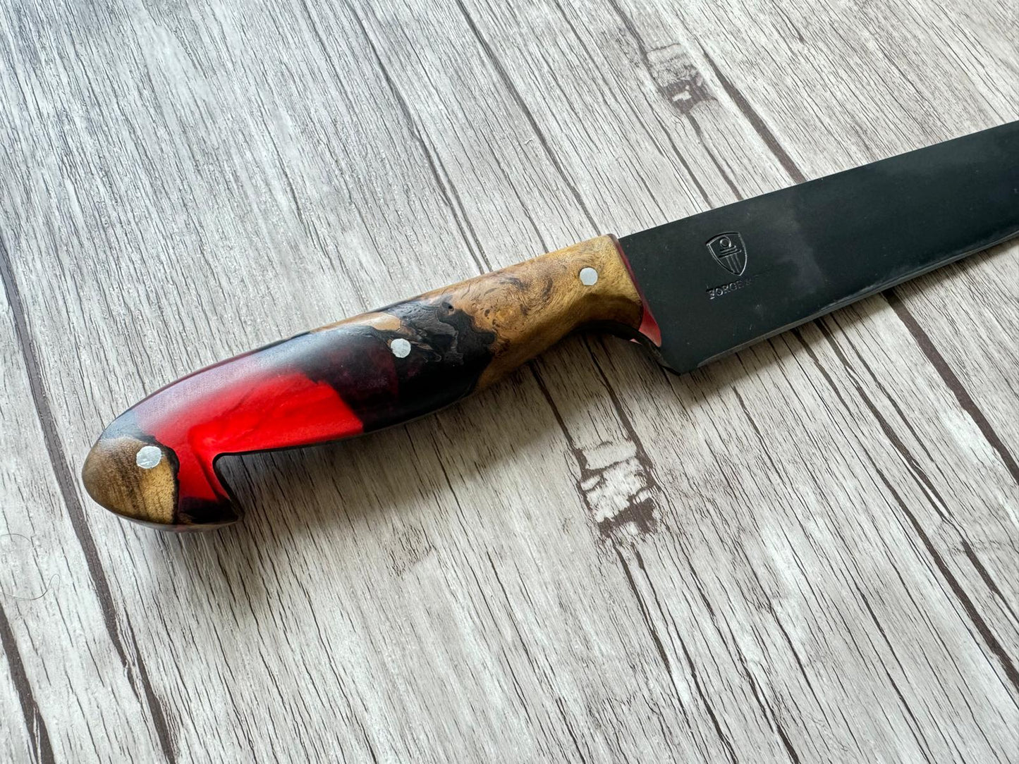 Sorocabano knife 8", Carbon steel blade, Hybrid Handle,  FullTang 304mm,  CS8-006
