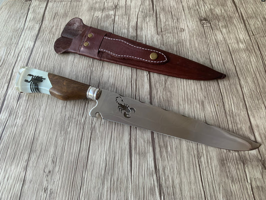 Picanha Knife Scorpio, 10" Stainless Steel Blade, Hybrid Handle, 390mm, SS10-017