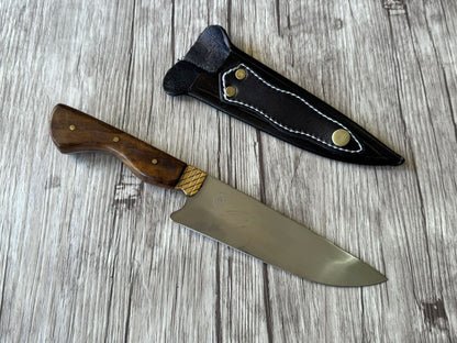 Gaucho knife, 6" Stainless Steel Blade, FullTang Wood Handle, 265mm, SS06-064