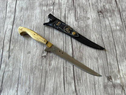 Skinner Knife, 8" Stainless Steel Blade, FullTang Wood Handle, 330mm, SS08-069