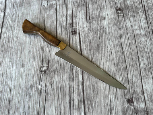 Gaucho knife, 8" Stainless Steel Blade, FullTang Wood Handle, 370mm, SS08-062