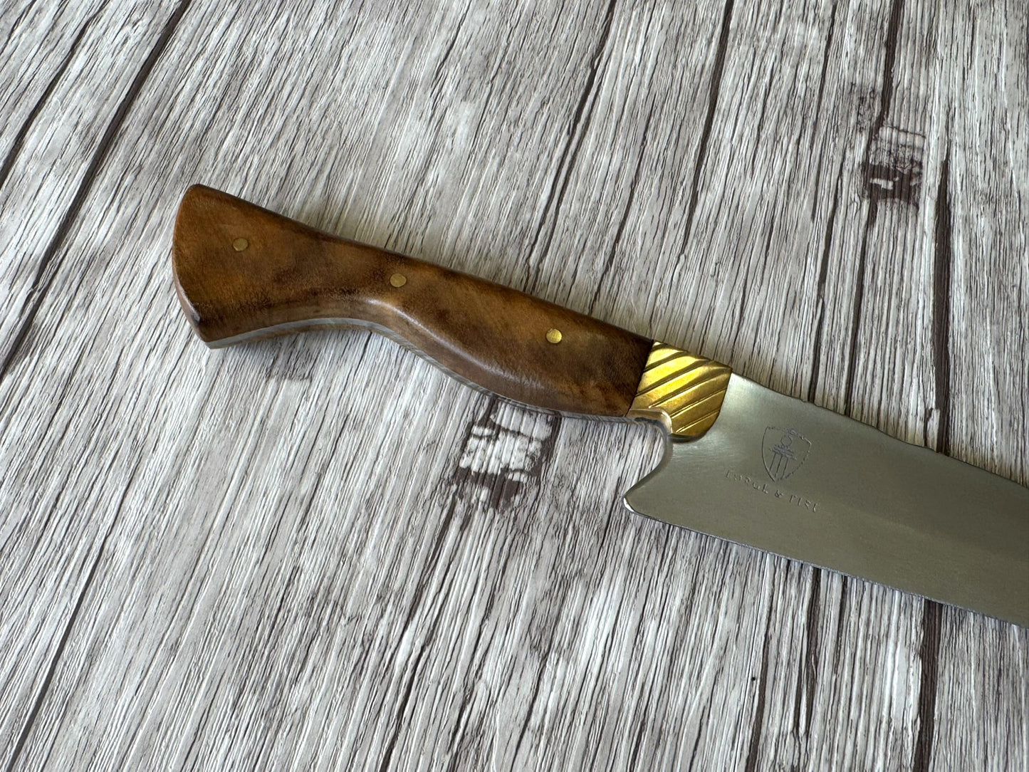 Gaucho knife, 8" Stainless Steel Blade, FullTang Wood Handle, 370mm, SS08-062