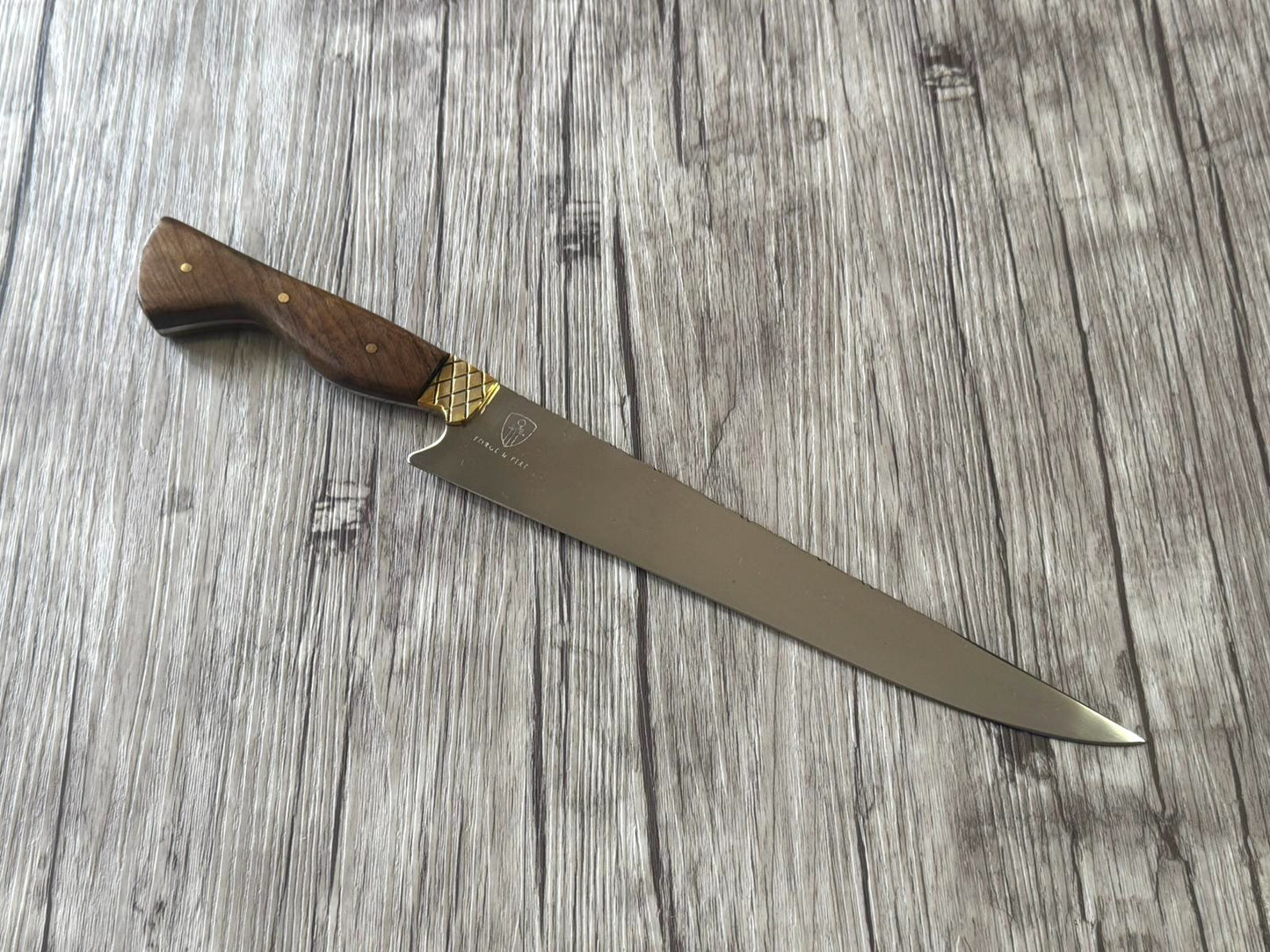 Gaucho knife, 10" Stainless Steel Blade, FullTang Wood Handle, 370mm, SS10-034