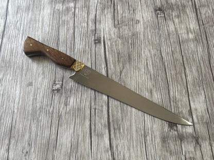 Gaucho knife, 10" Stainless Steel Blade, FullTang Wood Handle, 370mm, SS10-034