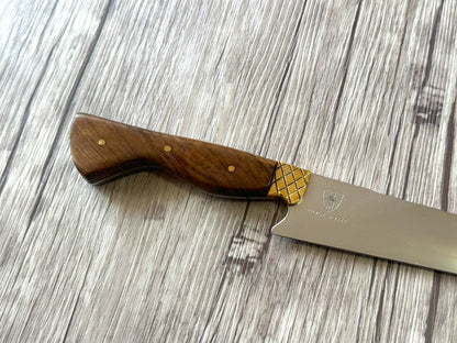 Gaucho knife, 10" Stainless Steel Blade, FullTang Wood Handle, 370mm, SS10-034