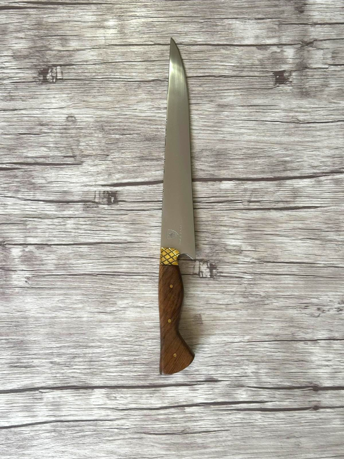 Gaucho knife, 10" Stainless Steel Blade, FullTang Wood Handle, 370mm, SS10-034