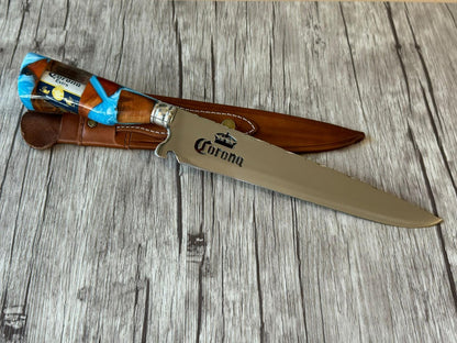 Picanha Knife Corona, 10" Stainless Steel Blade, Hybrid Handle, 390mm, SS10-036