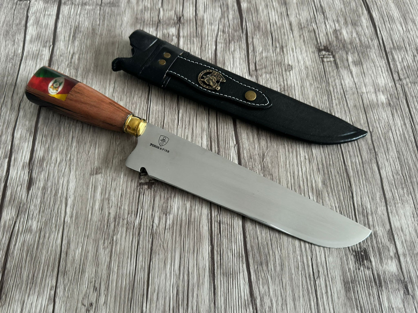 Picanheira 10", Rio Grande Flag, Stainless Steel Blade, Hybrid Handle, 390mm, SS10-038