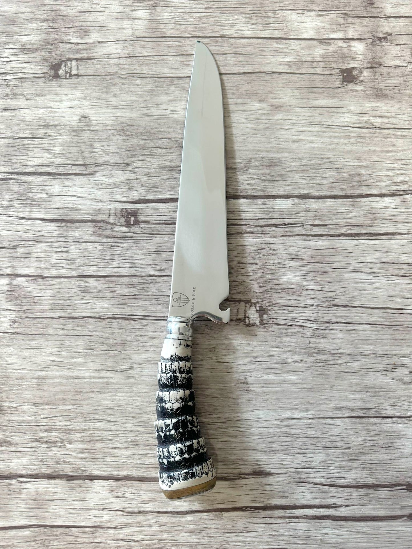 Synthetic Armadillo Tail Knife, Stainless Steel Blade, Hybrid Handle, 385mm, SS10-047A