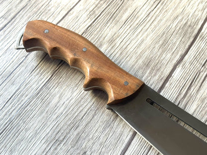 Pirate Machete, 12" Stainless Steel Blade, FullTang Wood Handle, 440mm, SS12-057