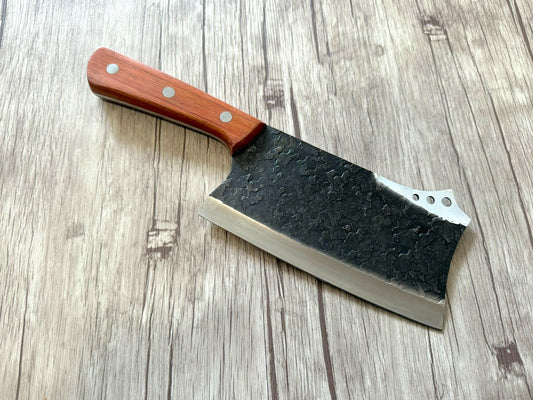 Cleaver knife 6,5", Stainless steel Blade, Wood handle, 280mm, SS6-009