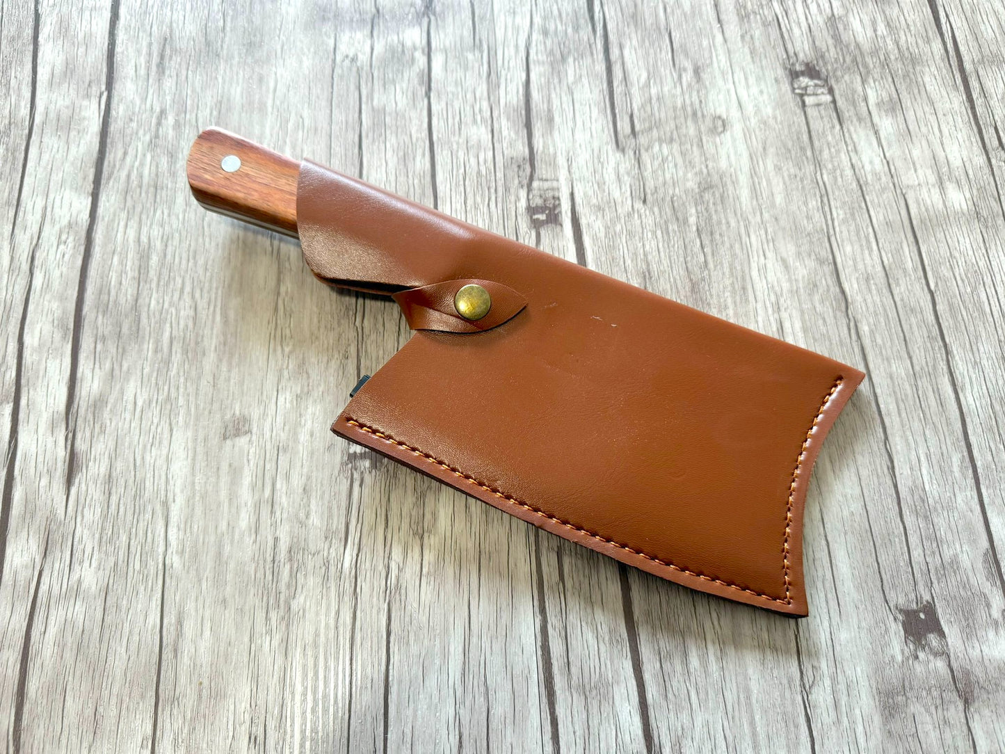 Cleaver knife 6,5", Stainless steel Blade, Wood handle, 280mm, SS6-009