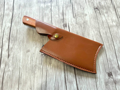 Cleaver knife 6,5", Stainless steel Blade, Wood handle, 280mm, SS6-009