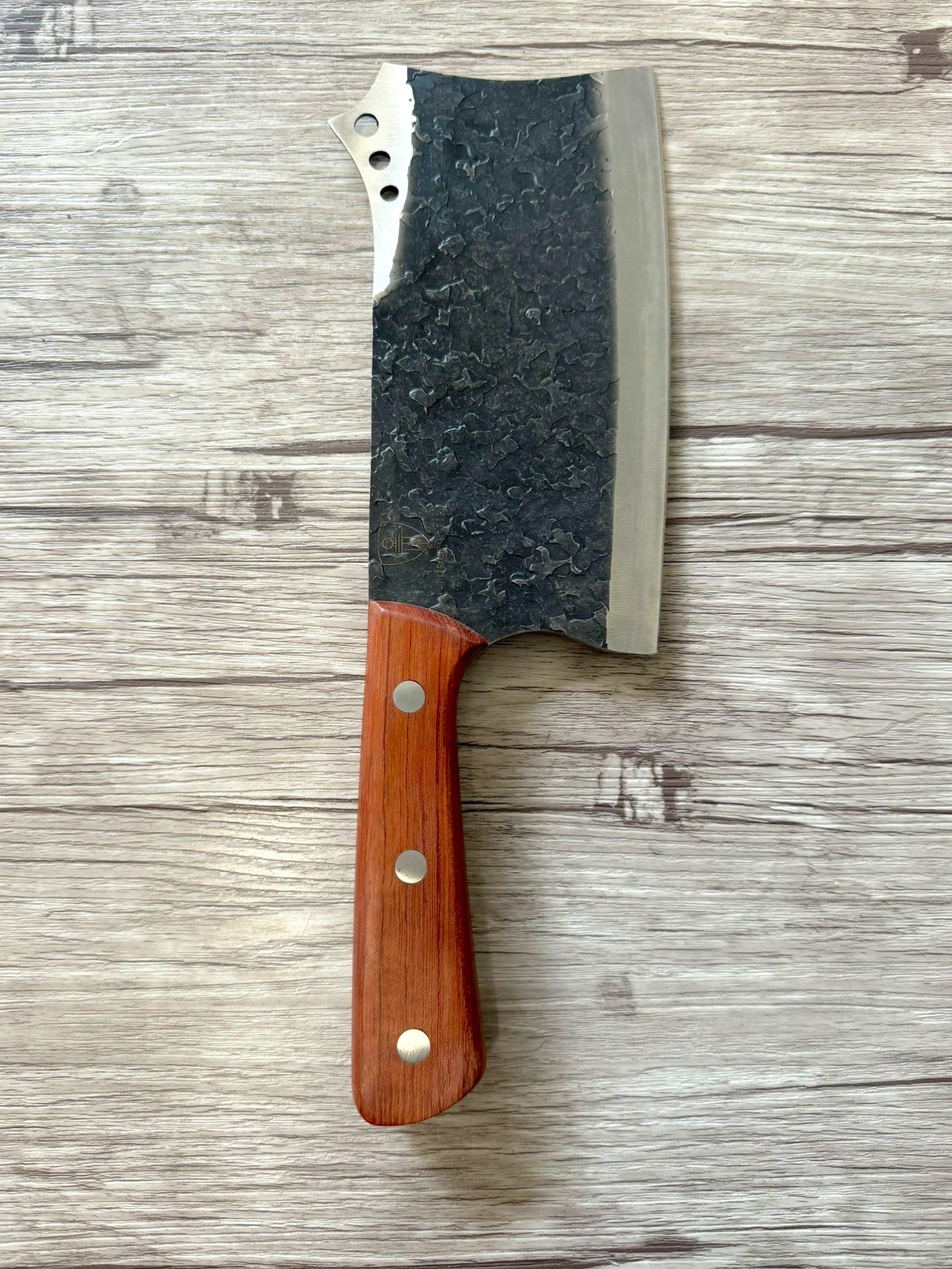 Cleaver knife 6,5", Stainless steel Blade, Wood handle, 280mm, SS6-009