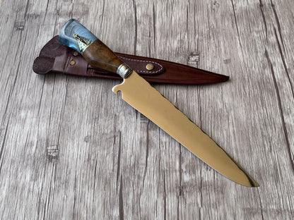 Picanha Knife N. Senhora Edition, 10" Stainless Steel Blade, Hybrid Handle, 390mm, SS10-014