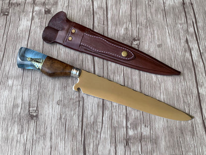 Picanha Knife N. Senhora Edition, 10" Stainless Steel Blade, Hybrid Handle, 390mm, SS10-014