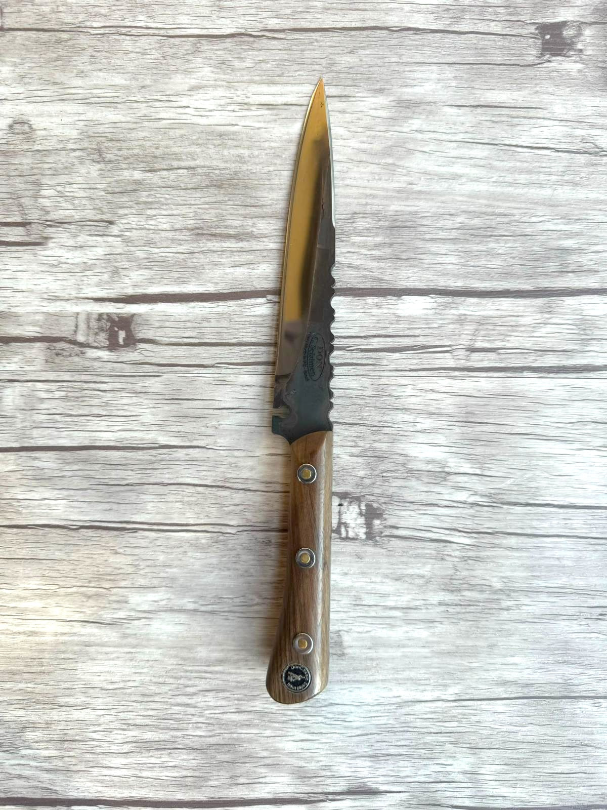 Farroupilha Knife, 6" Carbon Steel Blade, FullTang Wood Handle, 265mm, CS06-055