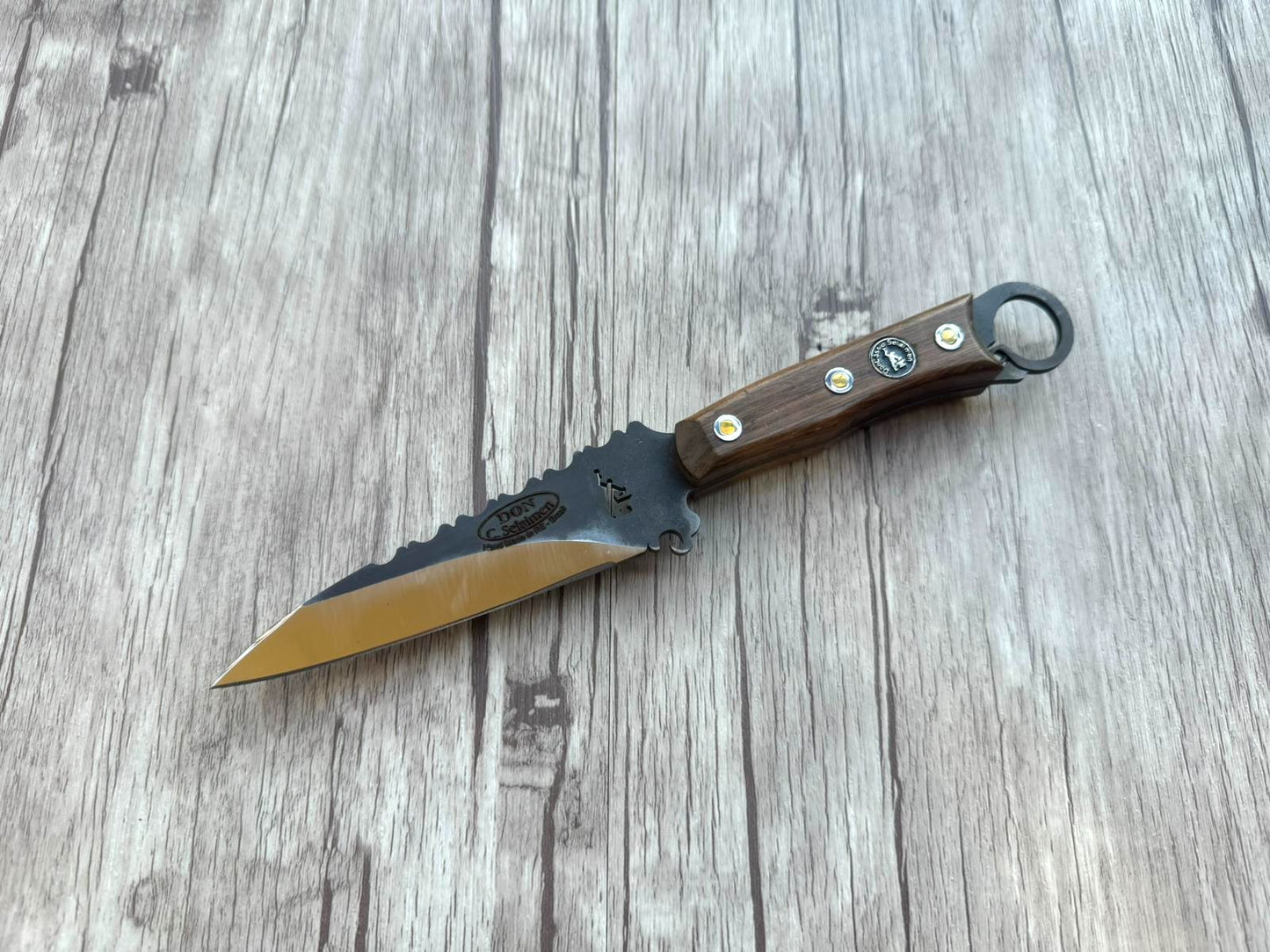 Assador Knife, 5" Carbon Steel Blade, FullTang Wood Handle, 235mm, CS05-053