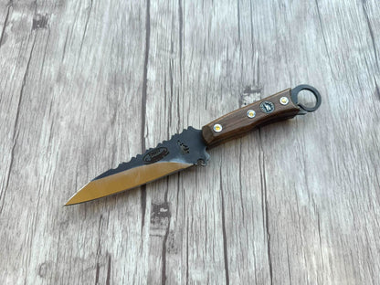 Assador Knife, 5" Carbon Steel Blade, FullTang Wood Handle, 235mm, CS05-053
