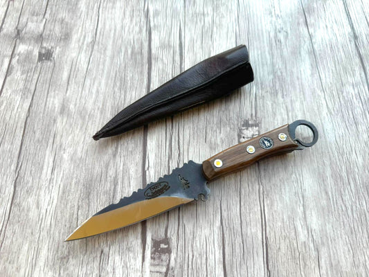 Assador Knife, 5" Carbon Steel Blade, FullTang Wood Handle, 235mm, CS05-053