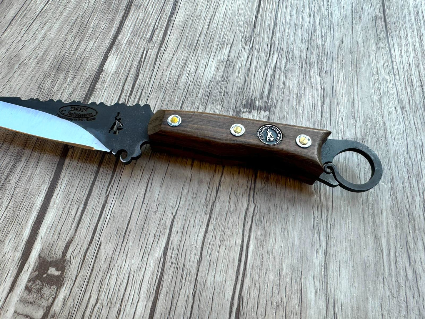 Assador Knife, 5" Carbon Steel Blade, FullTang Wood Handle, 235mm, CS05-053